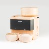 Mulino Elettrico con legno pregiato & Fioccatrice Elettrica LUIS